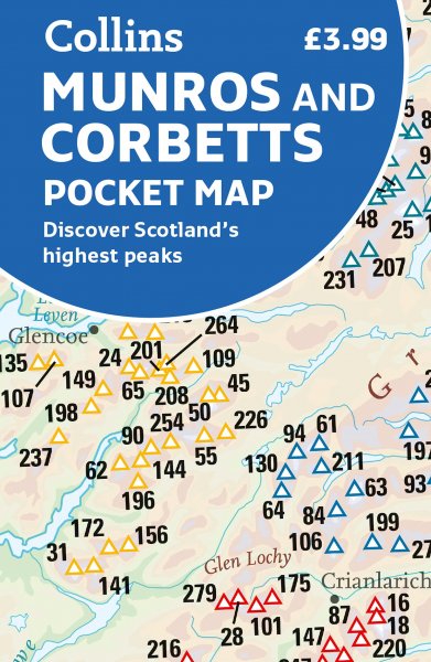 Munros and Corbetts Pocket Map - KINGDOM BOOKS LEVEN
