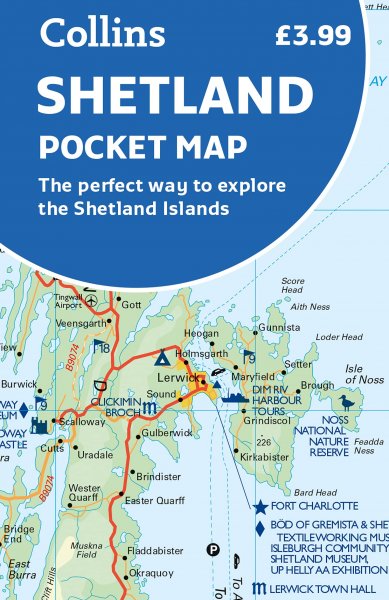 Shetland Pocket Map - KINGDOM BOOKS LEVEN